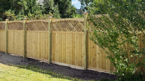 Custom cedar privacy fence 2