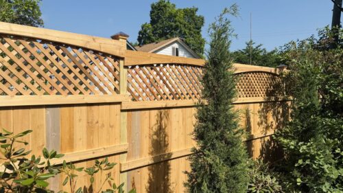 Custom cedar privacy fence2